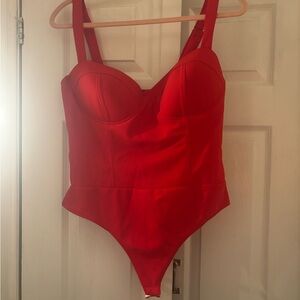 Fashion Nova Red Jumpsuit